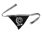 Bark-182 Adjustable Pet Bandana featuring a bold design inspired by Blink-182, perfect for dog lovers and pets with a passion for pop punk and punk rock. Show off your emo style with this stylish band merch for dogs.