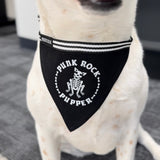 Let your pup rock out with the 'Punk Rock Pupper' adjustable pet bandana – the perfect accessory for your rebellious furry friend!
