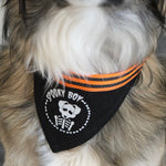 Medium Spooky Boy adjustable pet bandana – a custom-made Halloween accessory for medium-sized dogs with a spooky vibe.