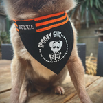 Small Spooky Girl pet bandana – designed for small dogs, featuring a cute and spooky Halloween design.