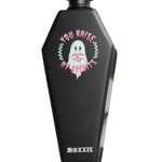 You Raise My Spirits coffin flask, ideal for goths and ghosts alike, adding a dark twist to your San Diego barware.