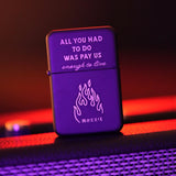 All you had to do was pay us enough to live- Lighter