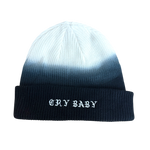 Emo-inspired Cry Baby beanie, featuring a stylish ombre design – perfect for Sad Diego and your next Emo Night.