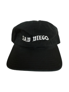 Emo dad hat with Sad Diego design – a cool, understated piece for embracing your sad side.