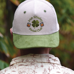 Jameson-inspired Irish Whiskey Social Club hat – a custom corduroy drinking hat perfect for St. Patrick’s Day celebrations.