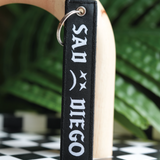Sad Diego woven keychain – a perfect emo accessory for your keys, adding a touch of sadness and style.