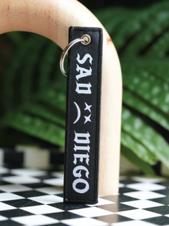 Sad Diego woven keychain – a perfect emo accessory for your keys, adding a touch of sadness and style.