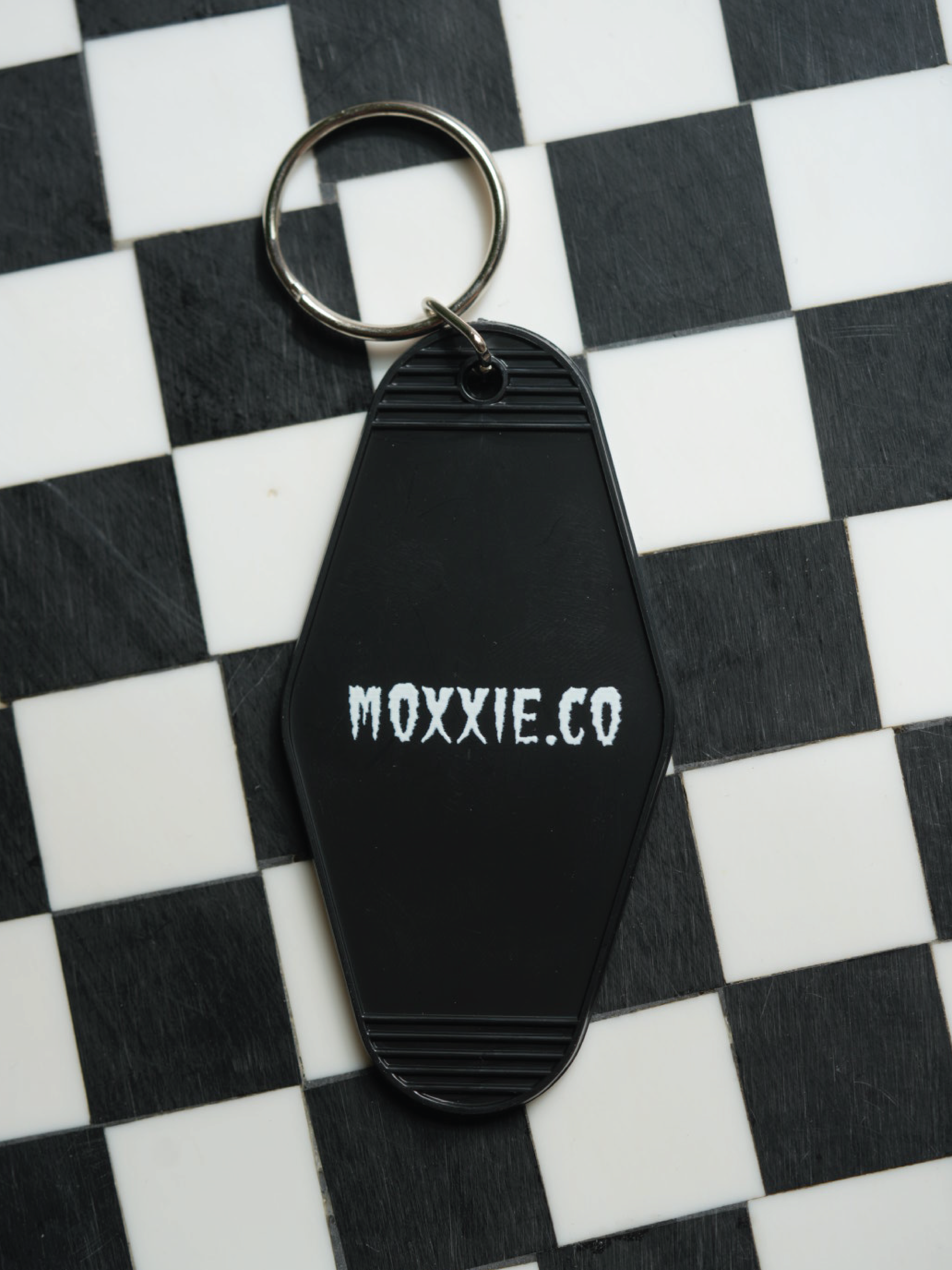 Black Spooky Babe vintage keychain. Moxxie.co must have!