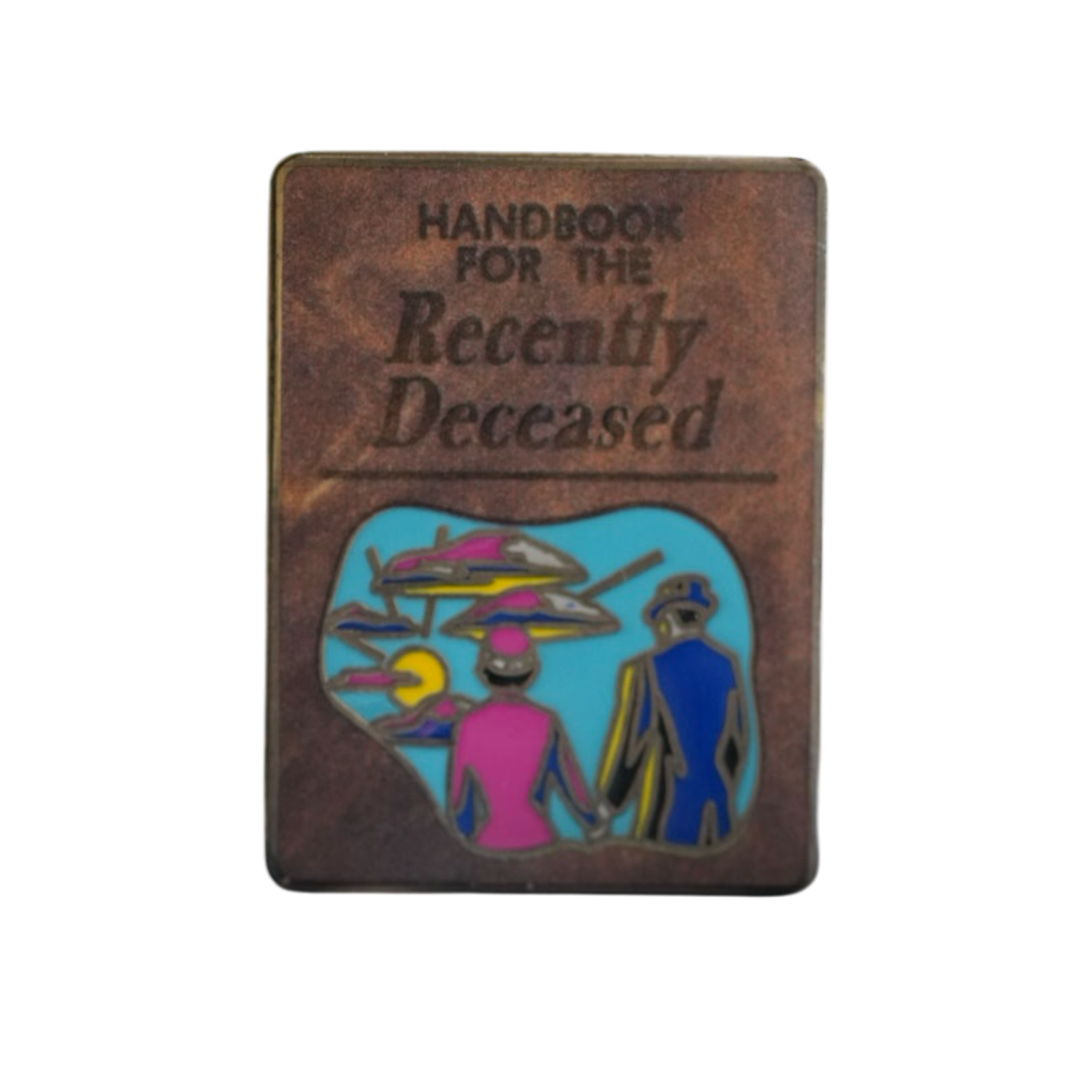 Celebrate your love for Beetlejuice with this spooky Handbook for the Recently Deceased lapel pin, ideal for your pin collection.