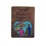 Celebrate your love for Beetlejuice with this spooky Handbook for the Recently Deceased lapel pin, ideal for your pin collection.