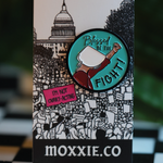 Handmaid's Tale-inspired enamel pin, a powerful symbol for women's rights and equality.