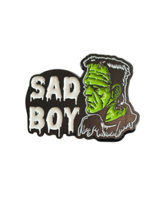Emo Sad Boy Frankenstein pin, adding a spooky touch to your collection with a Sad Boi vibe.