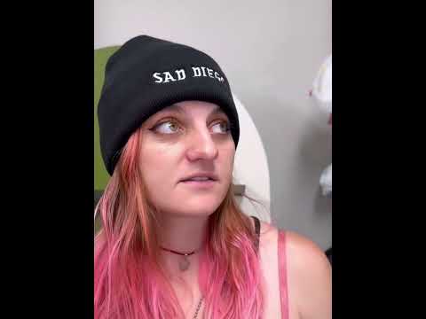 Close-up video of the iconic Sad Diego beanie.